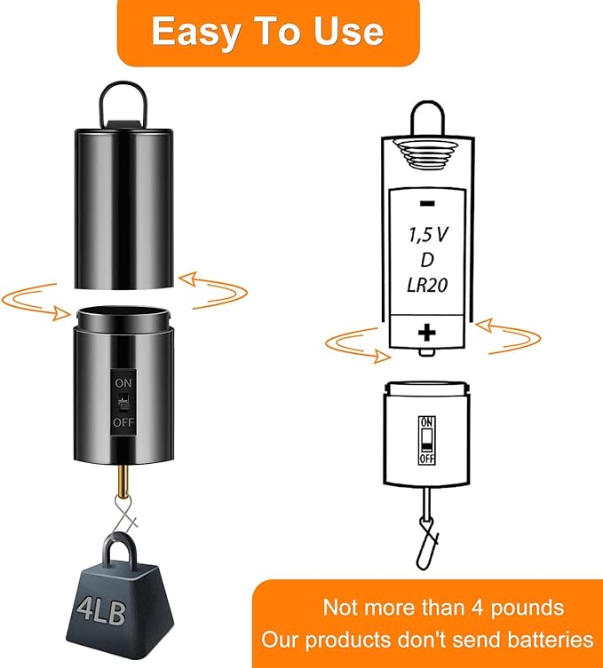 4 Pack Wind Spinner Motor Hanging Display Motor Battery Operated 20 RPM Rotating Motor Multi-Purposes for Wind Spinner Mobile Yard Decor Hanging Ornament Outdoor Sculptures-Medium Speed (4 Pcs Black)