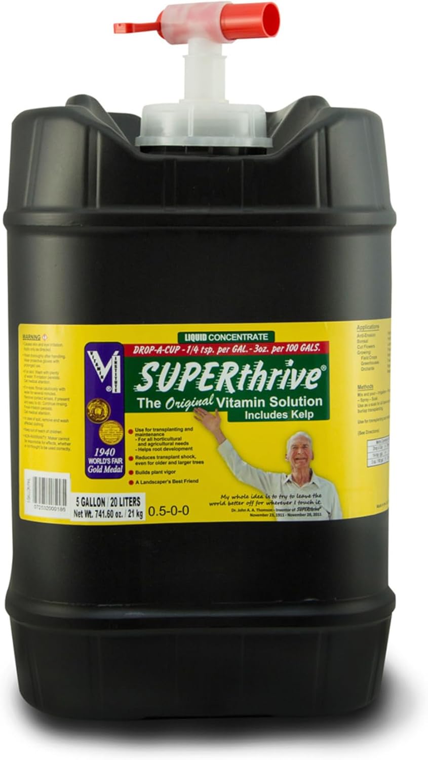 SUPERthrive VI30182 Plant Vitamin Solution, 5 Gallon
