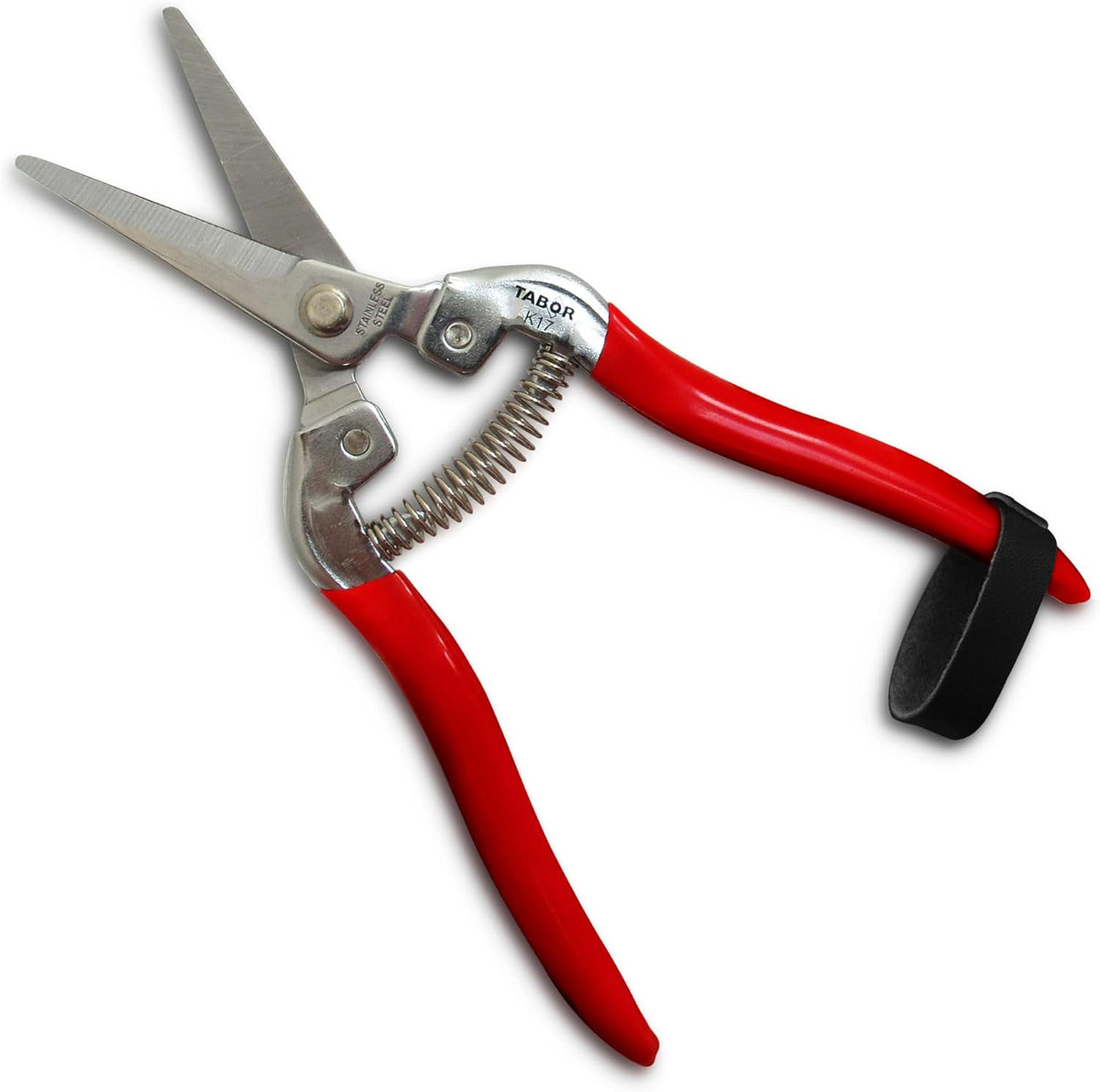 TABOR TOOLS Pruning Shears, Florist Scissors, Multi-Tasking Garden Snips for Arranging Flowers, Trimming Plants and Harvesting Herbs, Fruits or Vegetables. K17A. (Straight, Stainless Steel Blades)