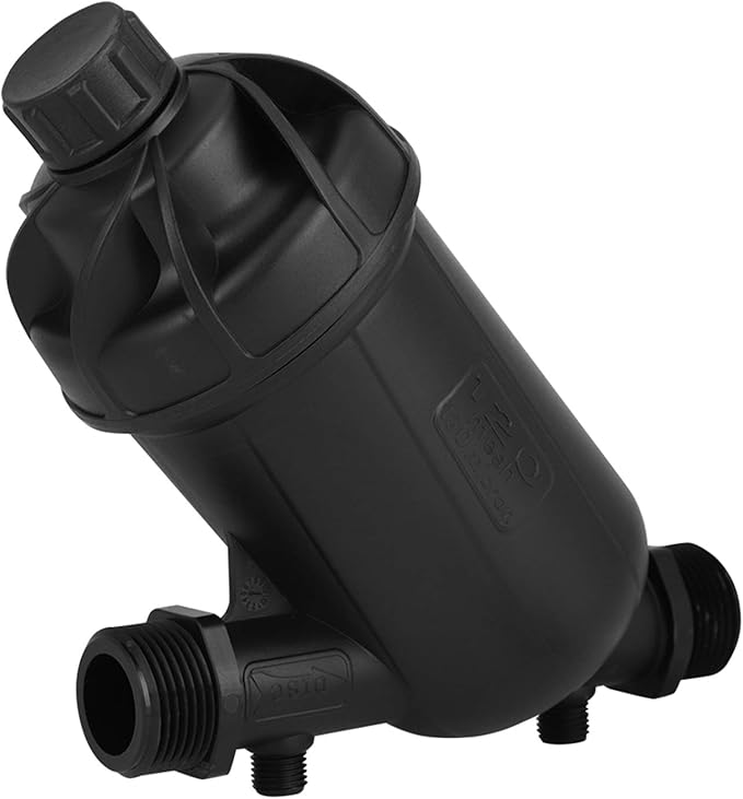 ciciglow Screen Irrigation Filter, 120 Mesh 130 Micron Level Disc Filter Garden Irrigation with Hose Threads for Garden Lawn Watering