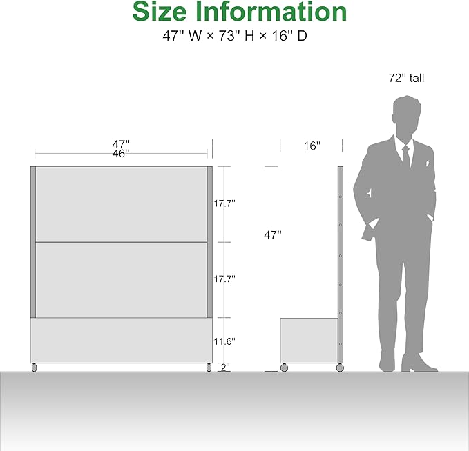 Casaphoria Metal Raised Garden Bed with Trellis and Wheels, 47"x47"x16" Planter Box for Climbing Plants, Vegetables & Vines, Features Drainage Holes and Privacy Screen (Black-Shine)
