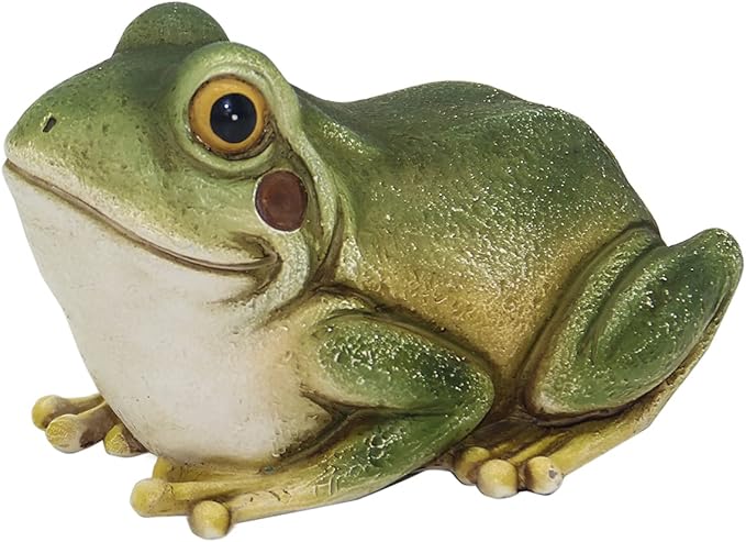 Hide a Key Frog Hand Painted Polyresin Outdoor Statue and Key Holder,Look and Feels Like a Real Frog for Yard,Garden,Patio