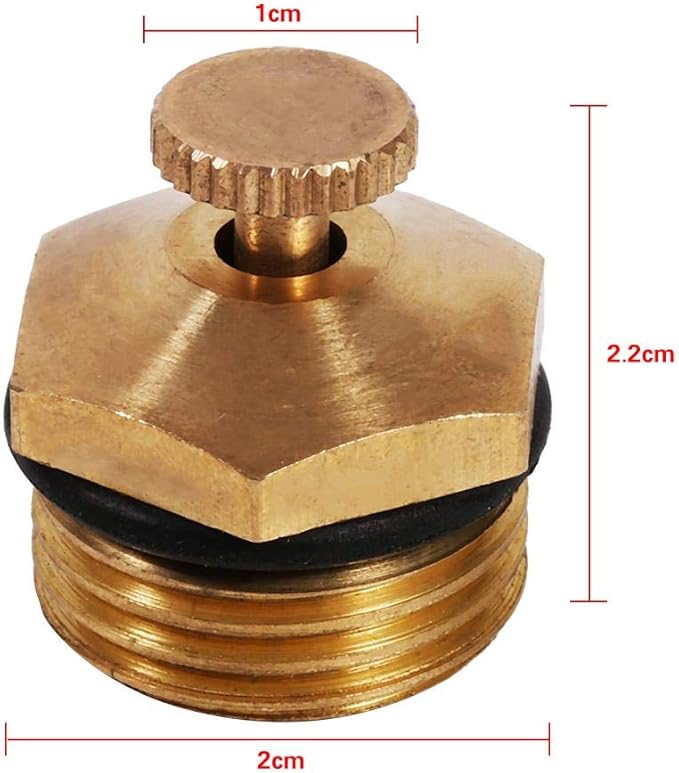 5pcs Brass Misting Nozzles Adjustable 1/2 inch Centrifugal Water Atomizing Spray Nozzle Mist Sprinkler Jet Water Save Sprinklers for Outdoor Cooling System Agricultural Lawn Garden Irrigation