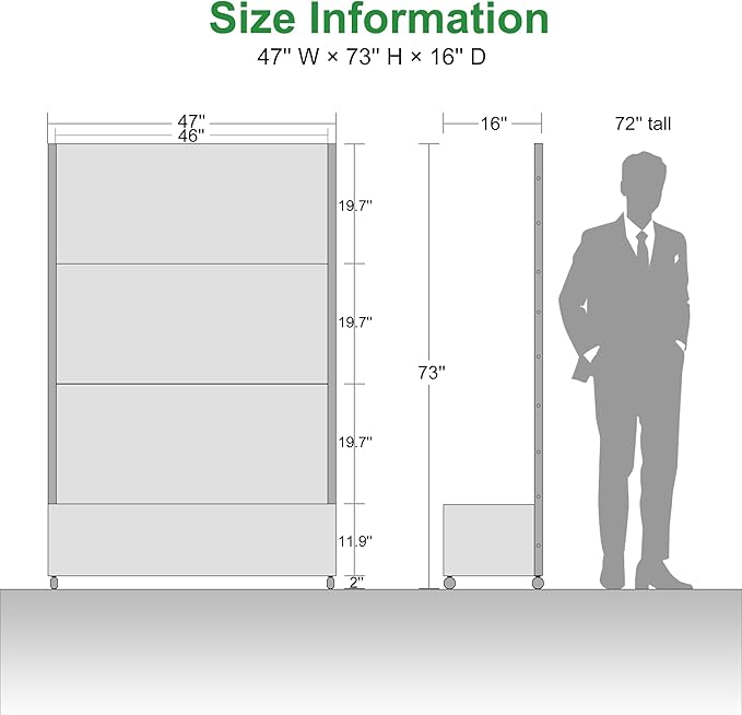 Casaphoria Metal Raised Garden Bed with Trellis and Wheels, 72"x47"x16" Planter Box for Climbing Plants, Vegetables & Vines, Features Drainage Holes and Privacy Screen (Black-Louvered)