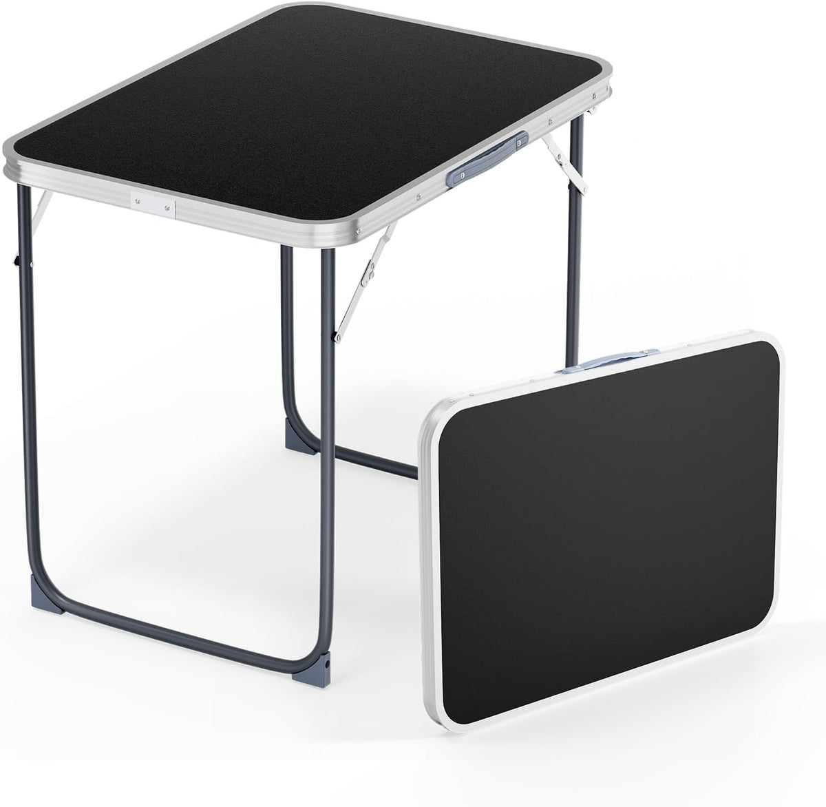 VINGLI 2.3FT Small Camping Table，Portable Camping Table with Carrying Handle, Picnic Table Foldable Table Essentials for Indoor Outdoor