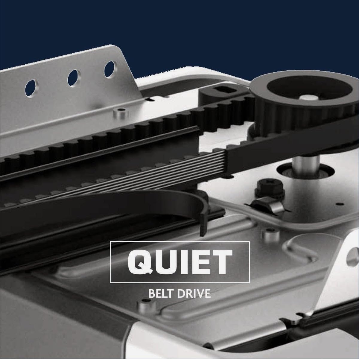 Chamberlain B4643T Smart Built in Camera-myQ Smartphone Controlled-Ultra Quiet, Strong Belt Drive, Blue Garage Door Opener