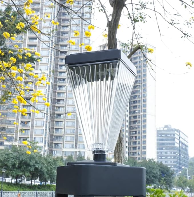 2 Pack Solar Post Lights Outdoor Waterproof IP65 Solar Fence Post Pillar Lights Landscape Stake Decorative Fence Yard Patio Walkway Pathway Light Up to 12 Hrs