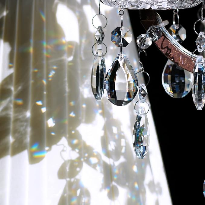 12pcs Crystal Suncatchers, Hanging Crystals Chandelier Prisms for Windows, Rainbow Maker Home Decoration