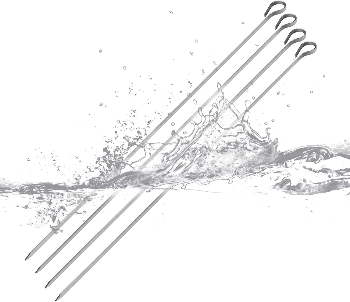 onlyfire Shish Kabob Set with Stainless Steel Ring, Automatic Skewers Turner for Weber 22" Kettle and Other Similar Kettle Grills