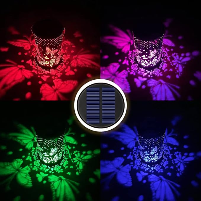 4 Packs 8 Color Solar Lights Replacement Top(Top Size 3.74 inch,Bottom Size 2.83 inch),Garden Gift Garden Decor,Replacement Solar Light Parts,Solar Lanterns Outdoor Hanging Waterproof Decoration