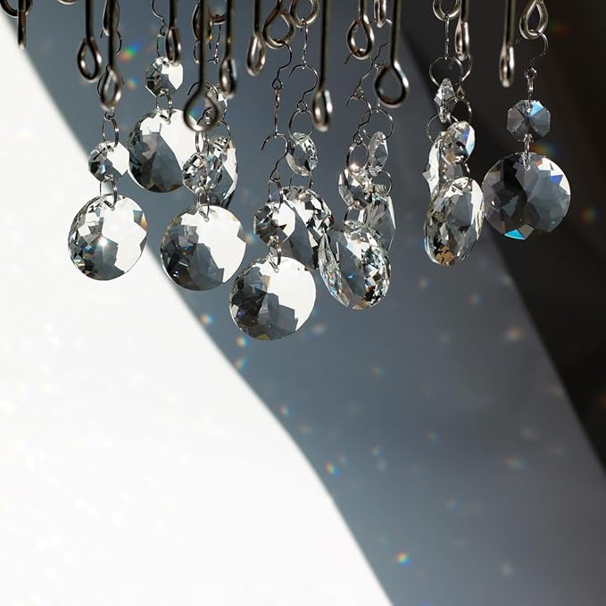 12pcs Crystal Suncatchers, Hanging Crystals Chandelier Prisms for Windows, Rainbow Maker Home Decoration