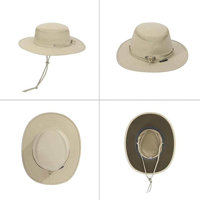 Cimarron Wide Brim Safari Sun Hat for Women & Men – UPF 50+ Outdoor Fishing Hat | Hiking, Running Travel Sun Protection Hat