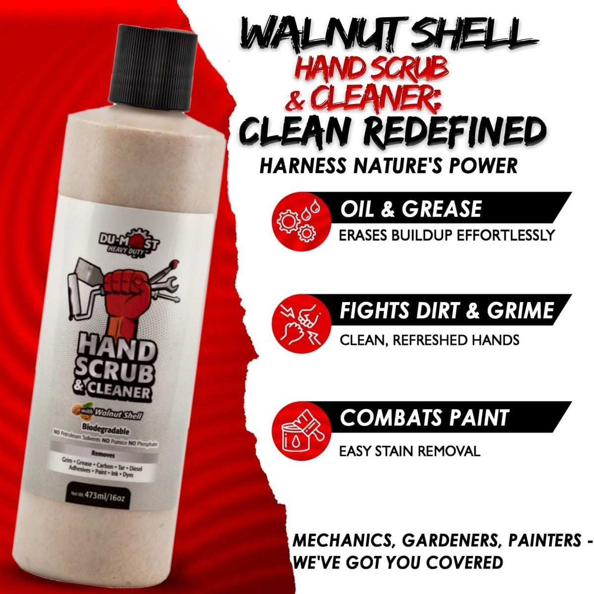 FIMCO 5303644 (15-SP-GS) 15 Gallon Value Spot Sprayer 1.0 GPM Bundle with DU-Most Heavy-Duty Walnut Hand Scrub & Cleaner, 16oz