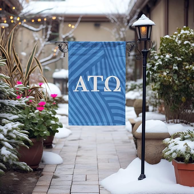 Alpha Tau Omega Licensed Flag Garden 12x19 inches Flag Banner Yard Decor Outdoor Decoration (Alpha Tau Omega #4)