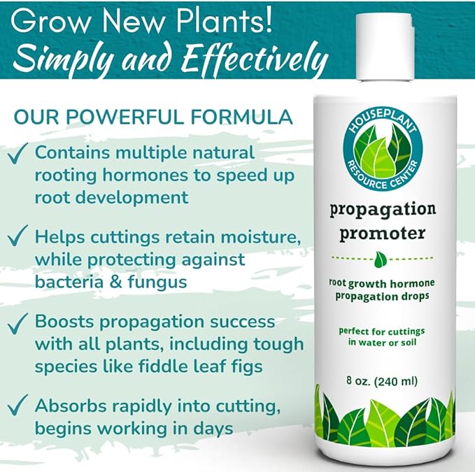 Houseplant Prop Drops - Propagation Promoter & Root Growth Hormone | Root Stimulator for Cuttings | Supports Stronger, Healthier Plants | Easy-to-Use Liquid Formula for Water & Soil Propagation | 8oz