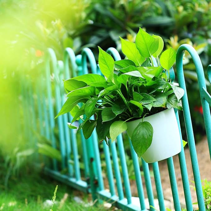 8 Packs 5" and 7.3" Plastic Self Watering Pots Wall Hanging Planters Wall Mounted Wicking Flower Pots for Indoor and Outdoor African Violet, Ocean Spider Plant, Orchid, White