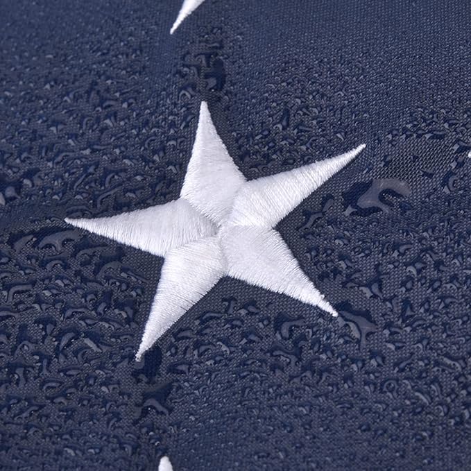 American Flag 8x12 FT, US Flag USA High Wind with Embroidered Stars, Sewn Stripes, Brass Grommets, DurableOutdoor Outside