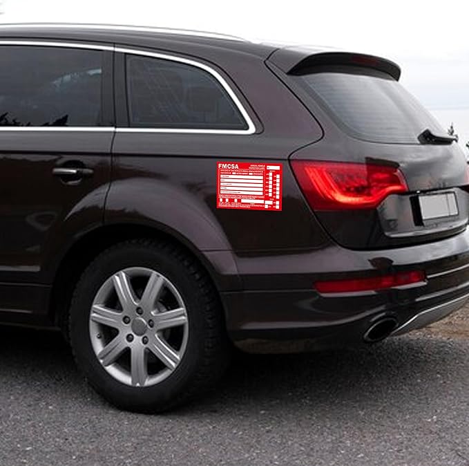 Annual Vehicle Inspection Report Form 5-pk 3-Ply Carbonless,8.5" x 11.75" + Label Aluminum,Permanent Adhesive 6" x 3.5"