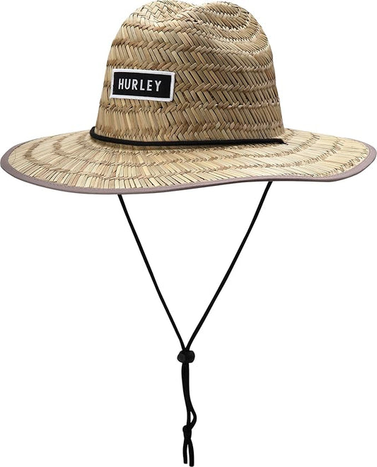 Hurley Men's Straw Hat - Bayside Lifeguard Straw Sun Hat