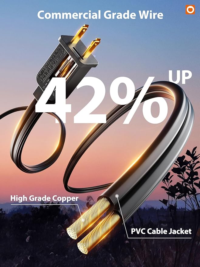 addlon LED Outdoor String Lights 48FT with Edison Vintage Shatterproof Bulbs and Commercial Grade Weatherproof Strand - ETL Listed Decorative Lights for Patio Garden