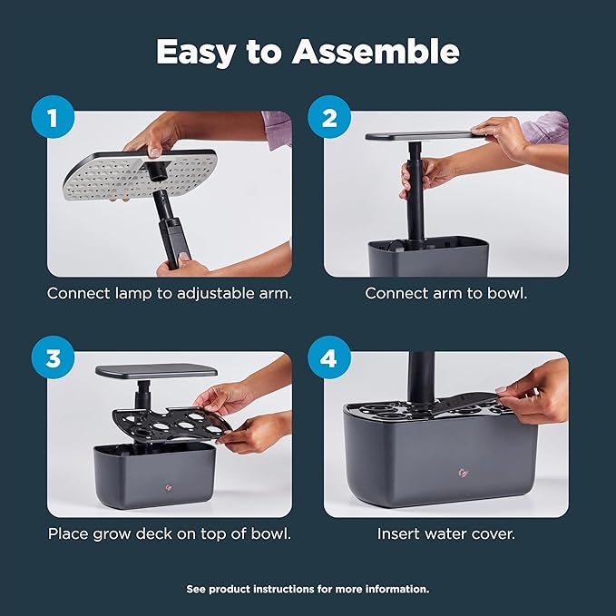 AeroGarden Harvest 2.0, Indoor Garden Hydroponic System with LED Grow Light, Holds up to 6 AeroGarden Pods, Green