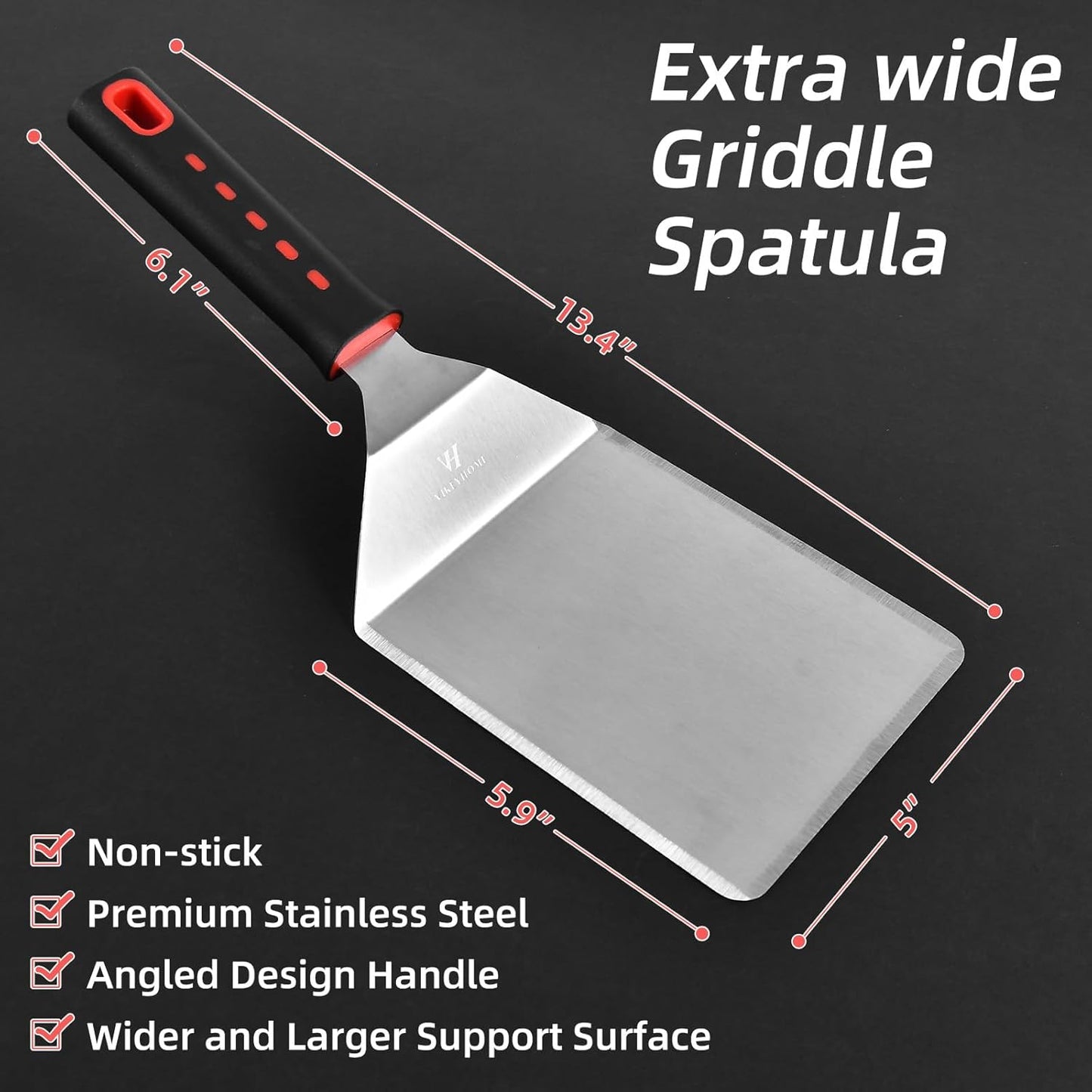 Griddle Accessories Kits, 30 Pcs Griddle Grill Tools Set, Professional Grill BBQ Spatula Set with Basting Cover, Spatula, Scraper, Bottle, Tongs, Egg Ring