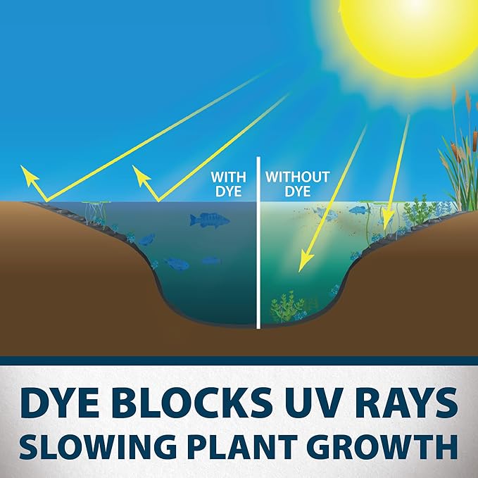 Airmax Black DyeMond Pond Dye Packets Natural Water Colorant for Ponds, Beneficial UV Blocking Color Concentrate, Fish, Bird & Animal Safe, 16 Packet