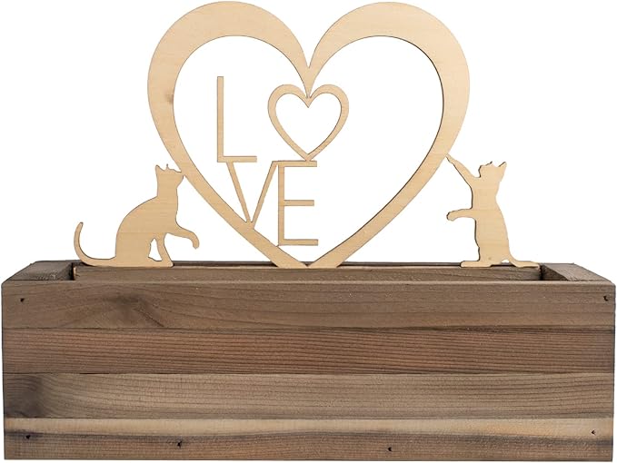 Cat Grass for Indoor Cats Kit – Limited Edition with Decorative Planter, Cat Trellis & Organic Seeds, Free Cat Toy & Catnip Spray for Ultimate Kitty Joy (AW)