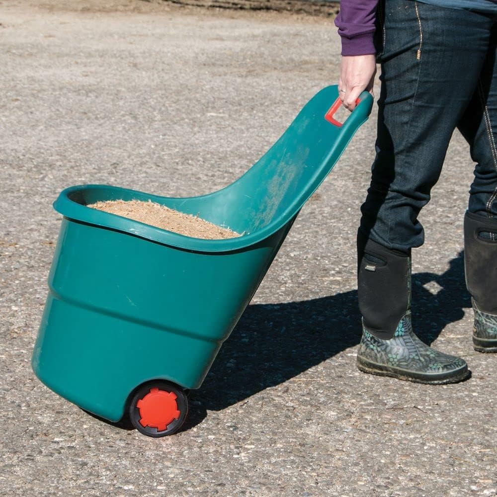 Dura-Tech Multi-Purpose Muck Cart | Versatile & Lightweight | Easy Maneuverability | Weatherproof & Leak Proof | Compact Design | 130 lbs Capacity