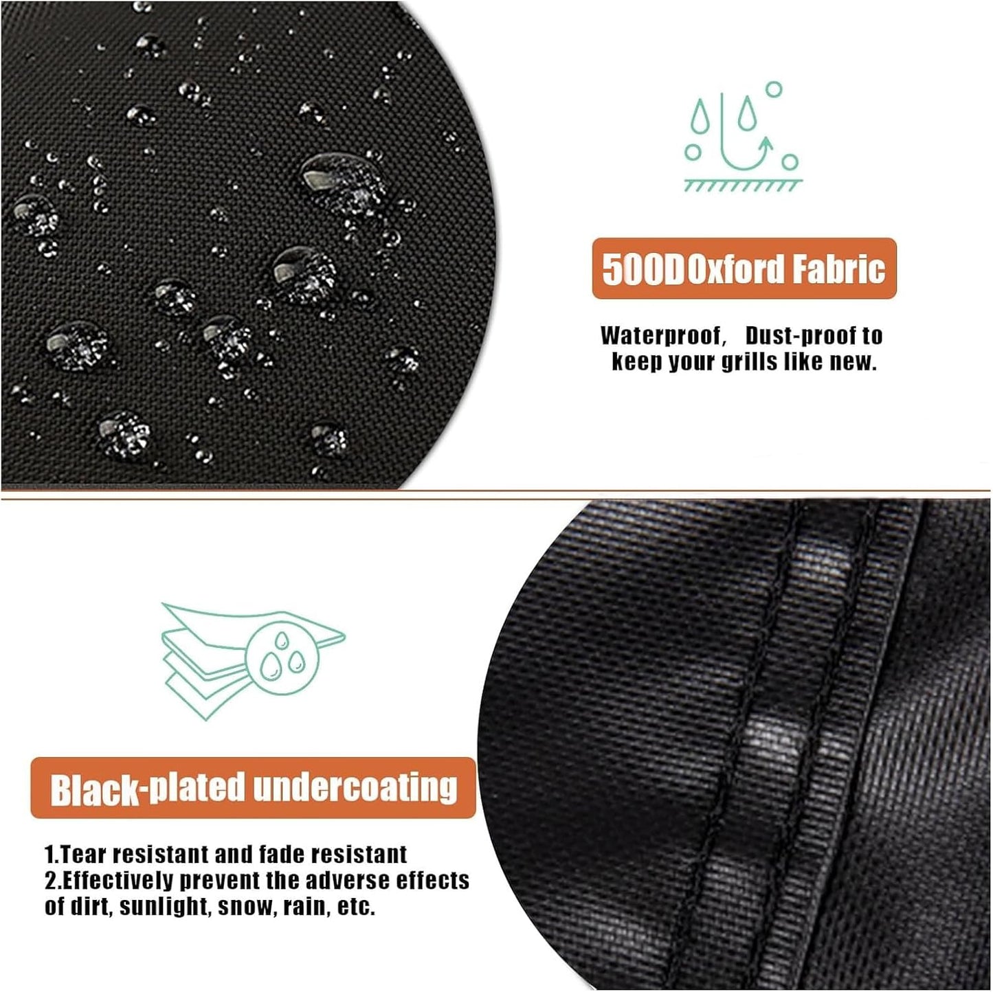 Grill Griddle Cover for Royal Gourmet 24-Inch Charcoal Grill CD1824EH-SC, Portable Gas BBQ Covers, Waterproof Outdoor Propane Grills Cover-22 D x 49" W x 41" H