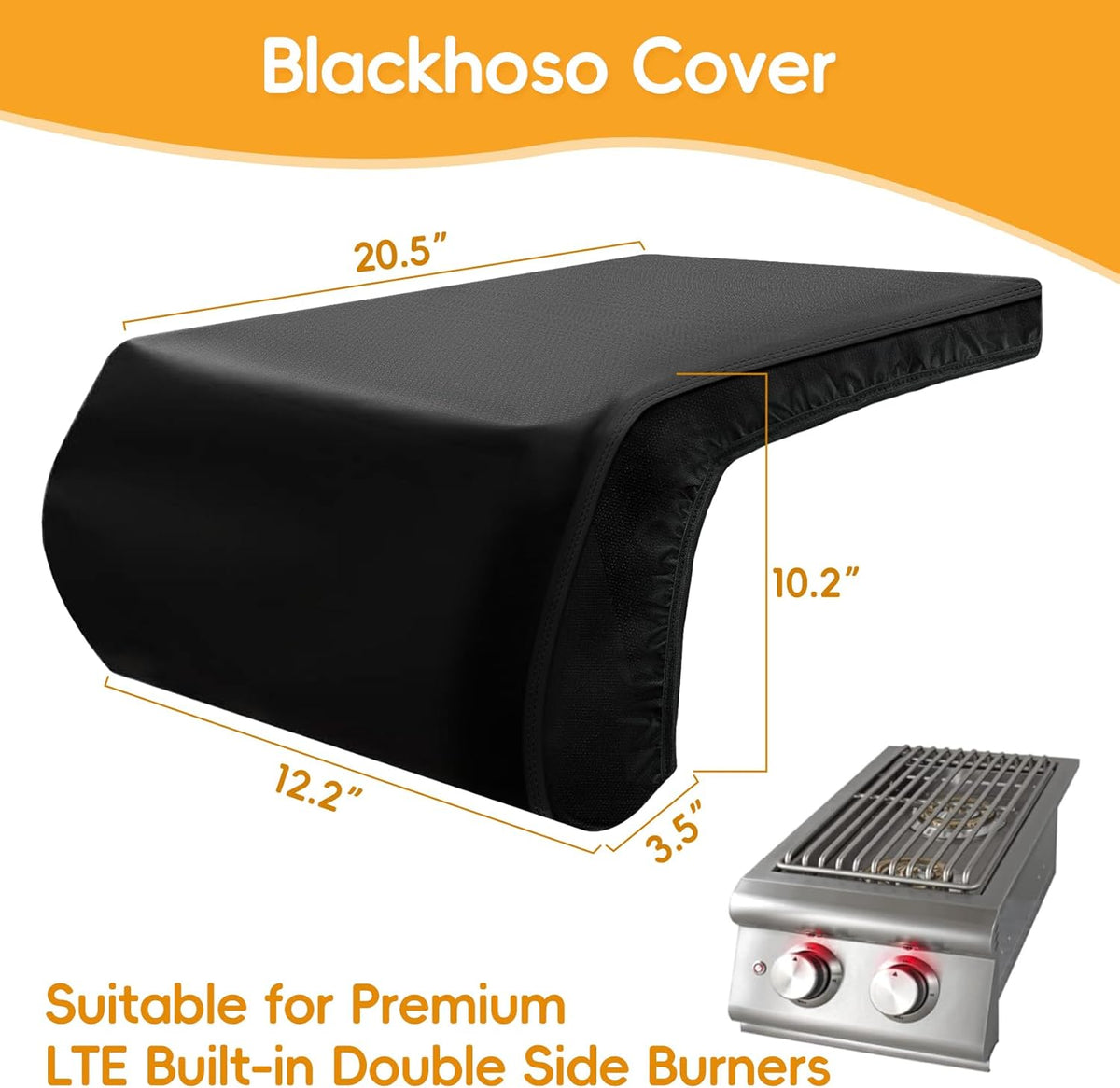 Cover for Blaze Premium LTE Built-in Double Side Burners Grill, Heavy Duty Water-Resistant Cover for Blaze 2SBBICV, Outdoor Kitchen Grill Head Covers