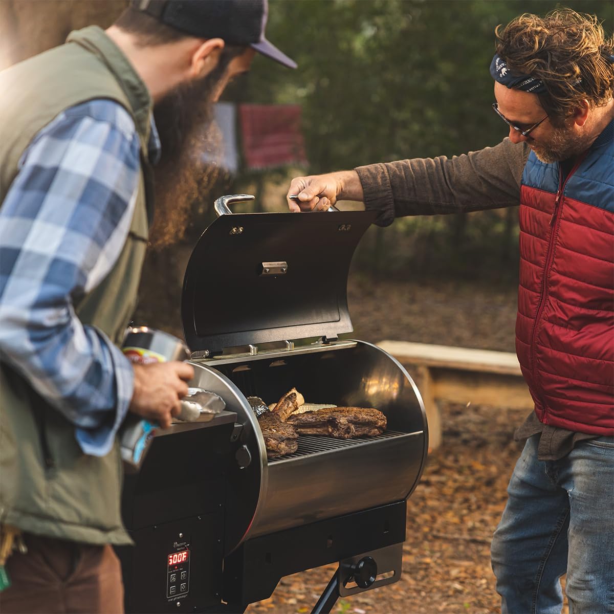 recteq Pellet Grill - Road Warrior 340 + Searing Essentials Bundle, Portable Electric Pellet Smoker Grill, BBQ, Wood Pellets, Sear, Smoke, and More
