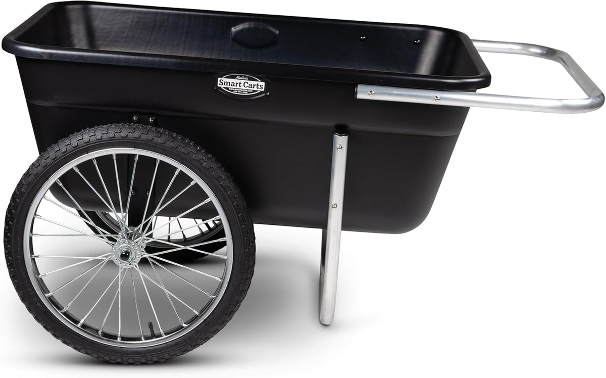 Smart Carts Premium Yard Cart - Strong, Lightweight, and Perfectly Balanced (20" Air Filled Wheels)