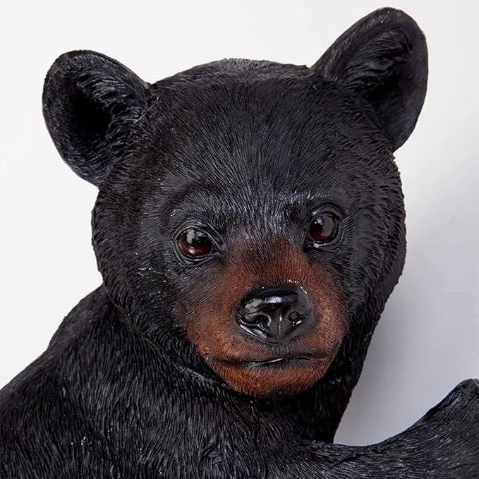 Bits and Pieces – Bear Cub Tree Hugger - Yard Decorations - Adorable Tree Sculpture - Outdoor Decoration - Garden Peeker Yard Art - 13-3/4" x 8"