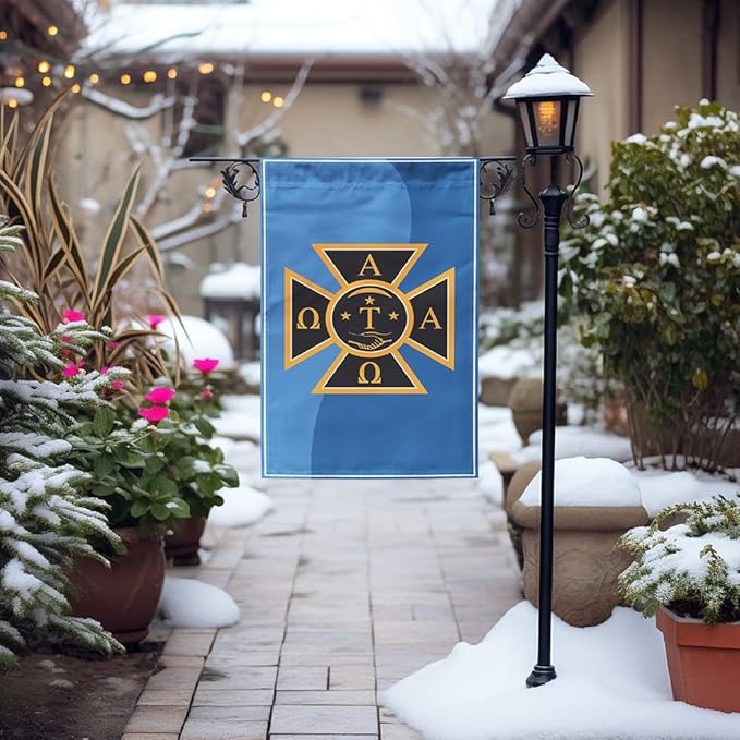 Alpha Tau Omega Licensed Flag Garden 12x19 inches Flag Banner Yard Decor Outdoor Decoration (Alpha Tau Omega #6)