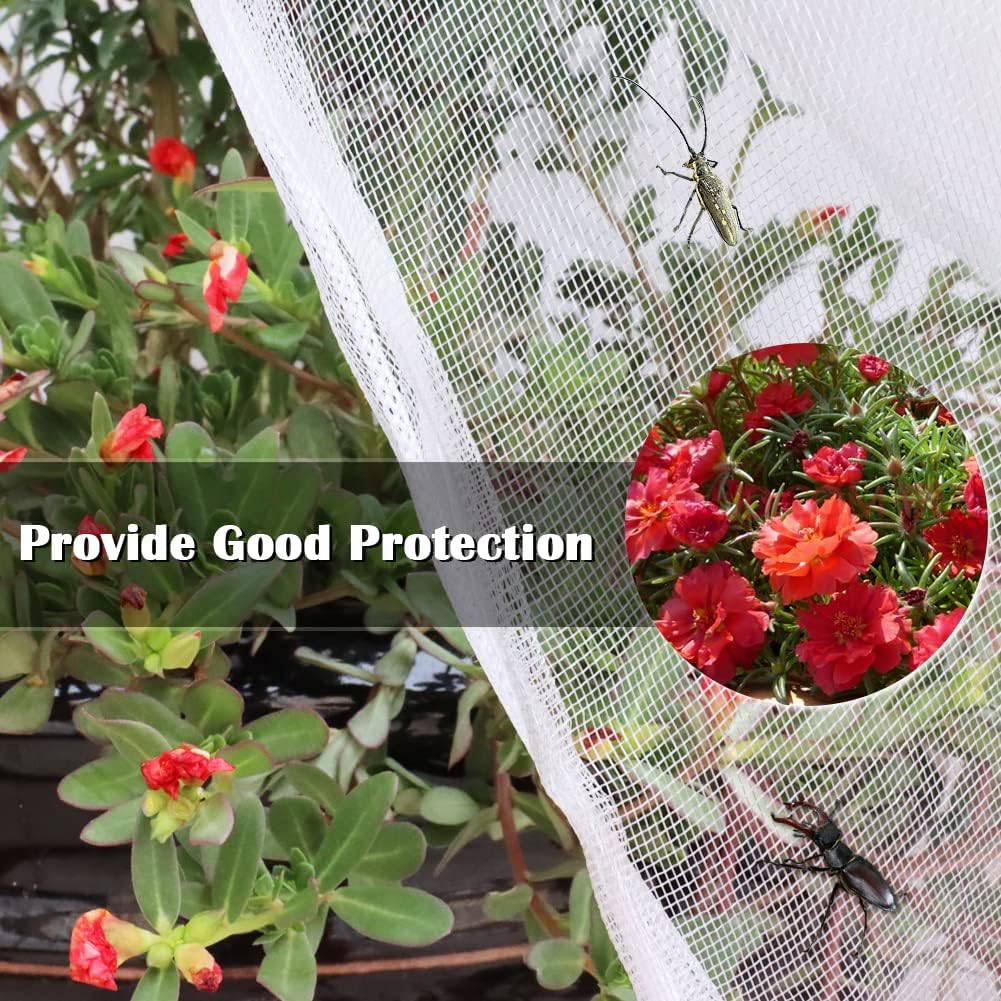 Fruit Tree Netting Covers with Zipper to Protect from Squirrels and Birds Large Netting for Fruit Trees Net Protection, Black, 71" x 75", 1 Pack