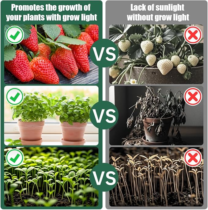 5-Tier Plant Stand with Grow Lights - Seed Starting Kit Germination Tray Full Spectrum Sunlike Plant Light for Indoor Plants, Greenhouse, Succulents, Seedlings