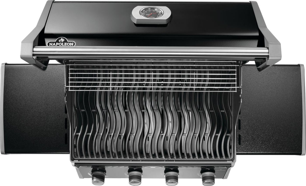 Napoleon Rogue 525 Propane Gas Grill, Black, Durable 4-Burner BBQ