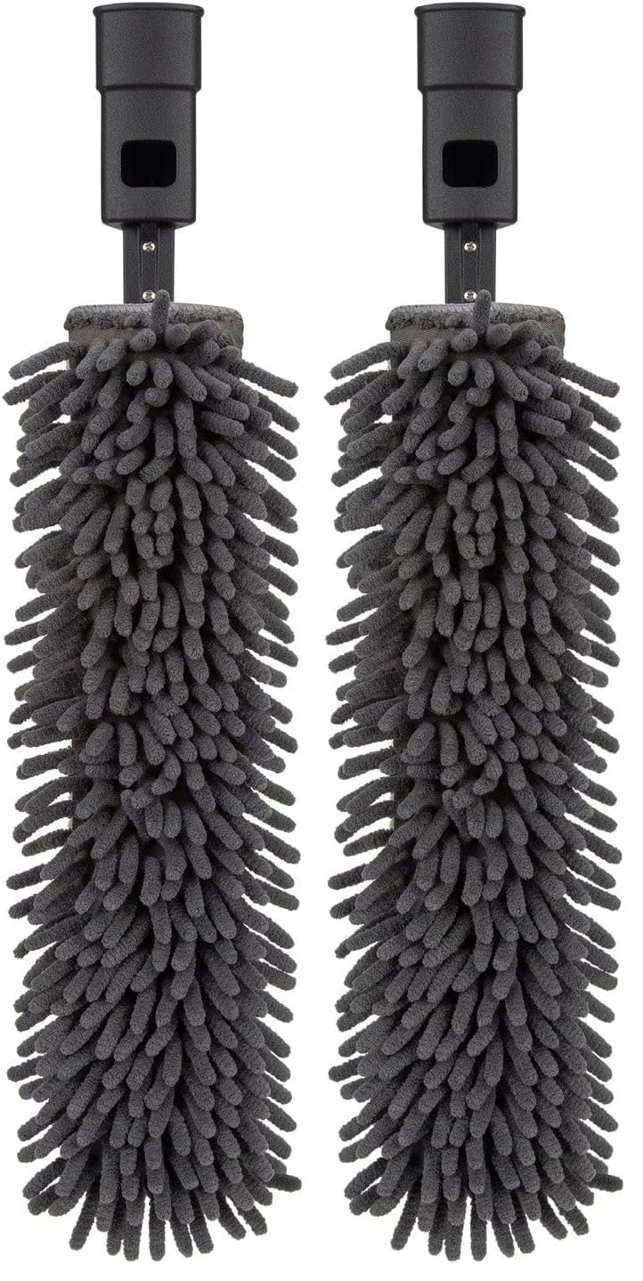 SWOPT Microfiber Flexible Duster Head Includes Additional Refill, Washable Cleaning Pad Interchangeable with All SWOPT Products for Efficient Cleaning and Storage