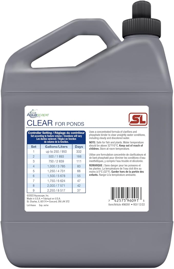 Aquascape Clear Pond Water Treatment for Dosing System SL, 96091