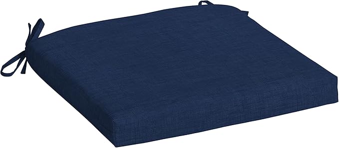 Arden Indoor/Outdoor Seat or Rocking Chair Cushion, 19 x 18, Water Repellent, Rain Proof, Fade Resistant Cushion for Rocking or Dining Chairs Sapphire Blue Leala