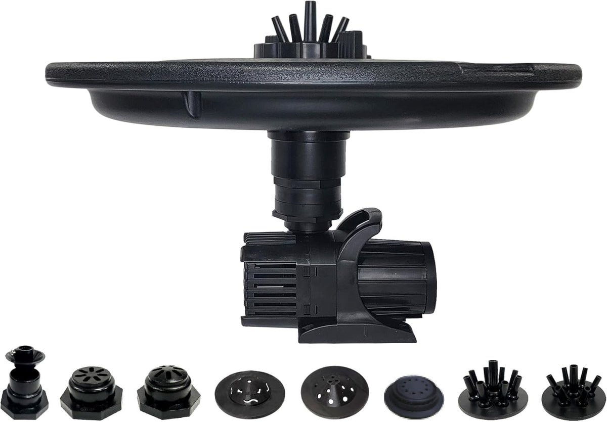 HALF OFF PONDS Floating Fountain – 3/4 HP Pond Aerator, 200' Cord – 8,000 GPH Water Pump – 11 Spray Patterns – for Ponds, Lakes & Water Gardens