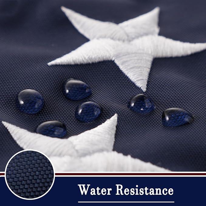 AZCOVER American Flag 5x8 FT Us Flag for Outside Heavy Duty Nylon American Flags for Outdoor with Embroidered Stars Sewn Stipes and Brass Grommets All Weather Lasting United States Flag