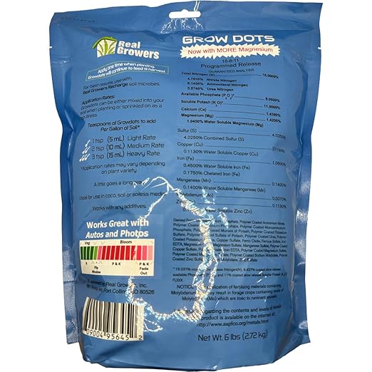 Grow Dots Plant Food, Single-Application, Programmed-Release Plant Nutrient Fertilizer (6lb)
