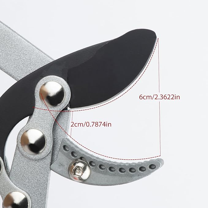 Heavy Duty Garden Lopper Pruning Shears, Aluminum Alloy or Carbon Steel, Tree Branch Cutter with Non-slip Handle, Labor-saving Gardening Tools, Yard, Orchard (Vigorously cut 59cm aluminum alloy)