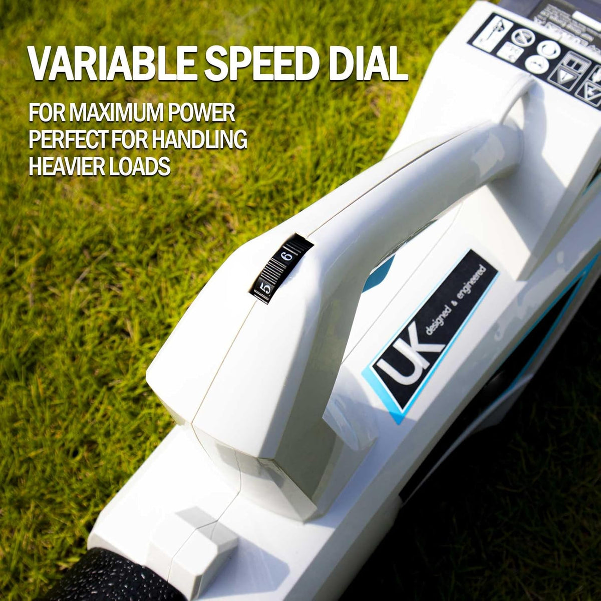 RB 40V Cordless Leaf Blower with 2Ah Battery & Charger – 6-Speed Turbo, 460 CFM, Lightweight for Leaves, Snow, Lawn & Patio