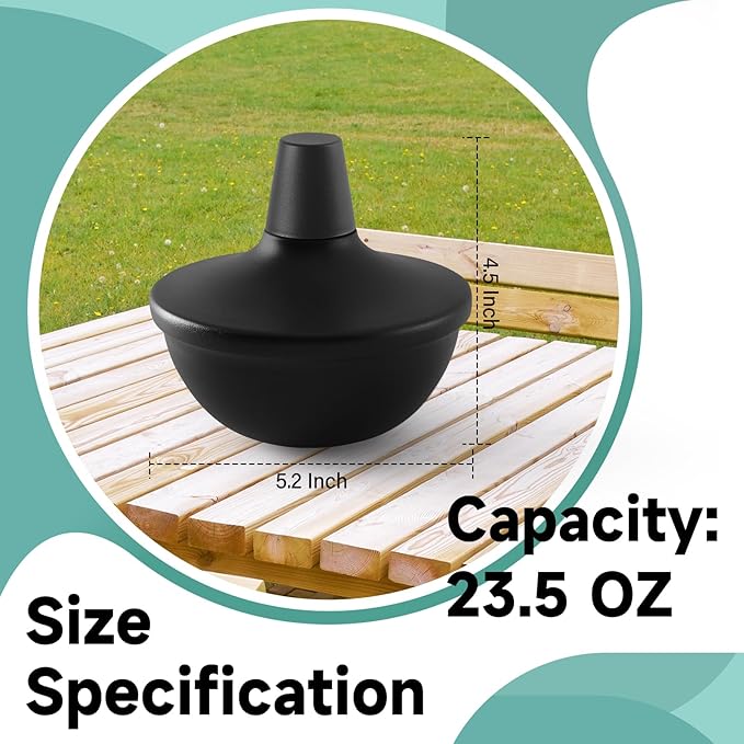 8 Pack Metal Table Top Torches,23.5 oz Citronella Torches for Outside,Refillable Flame Light Torch with Wicks and Covers for Party, Garden Decor,DIY