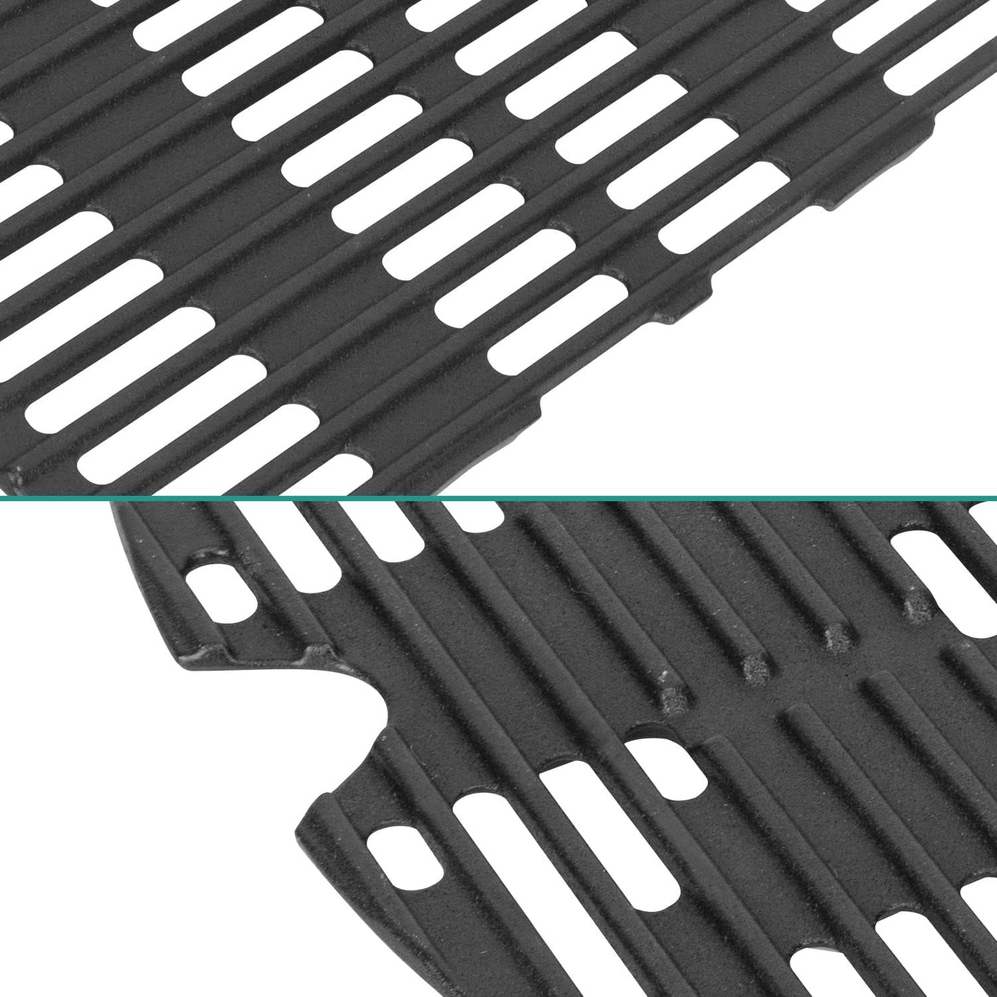 Cast Iron Cooking Grate and Grill Griddle 7034 for Weber Traveler Portable Gas Grill, Replacement Parts for Weber 9010001 9020001 9030001 9013001 Stealth Edition Traveler Portable Accessories