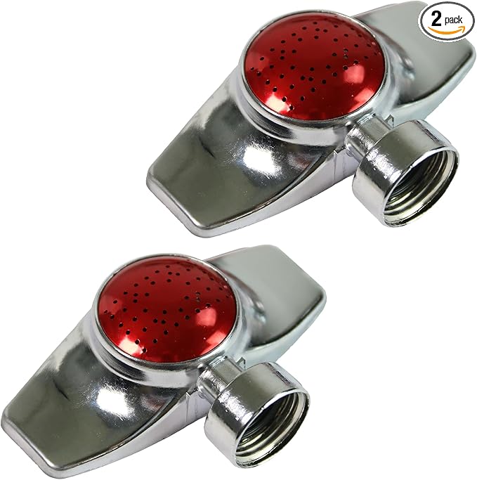 Chapin 6-9489: Rectangular Pattern Spot Sprinkler 2 Pack, 360 Degree Sprinkler Head for Small Gardens and Lawns, Up to 30-Feet Coverage Area, Lawn Sprinkler, Small Area Yards and Garden Watering, Red