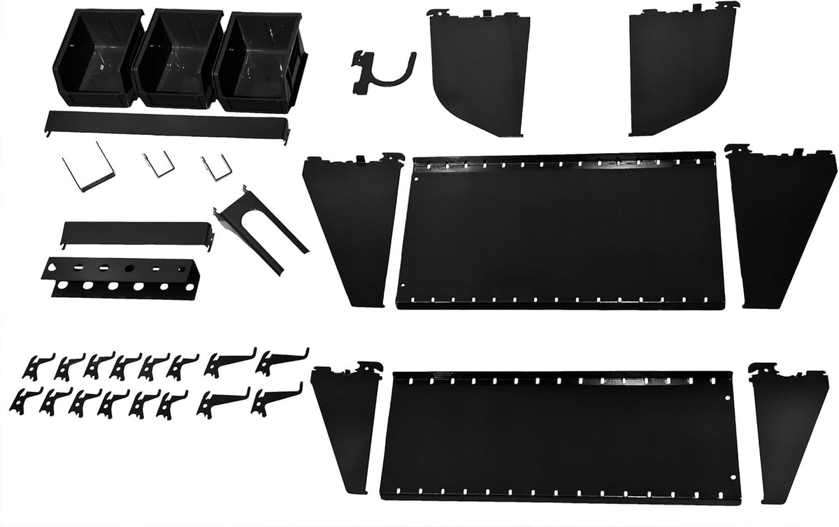 Pegboard Organizer Wall Control Metal Pegboard Tool Storage Kit with Accessories
